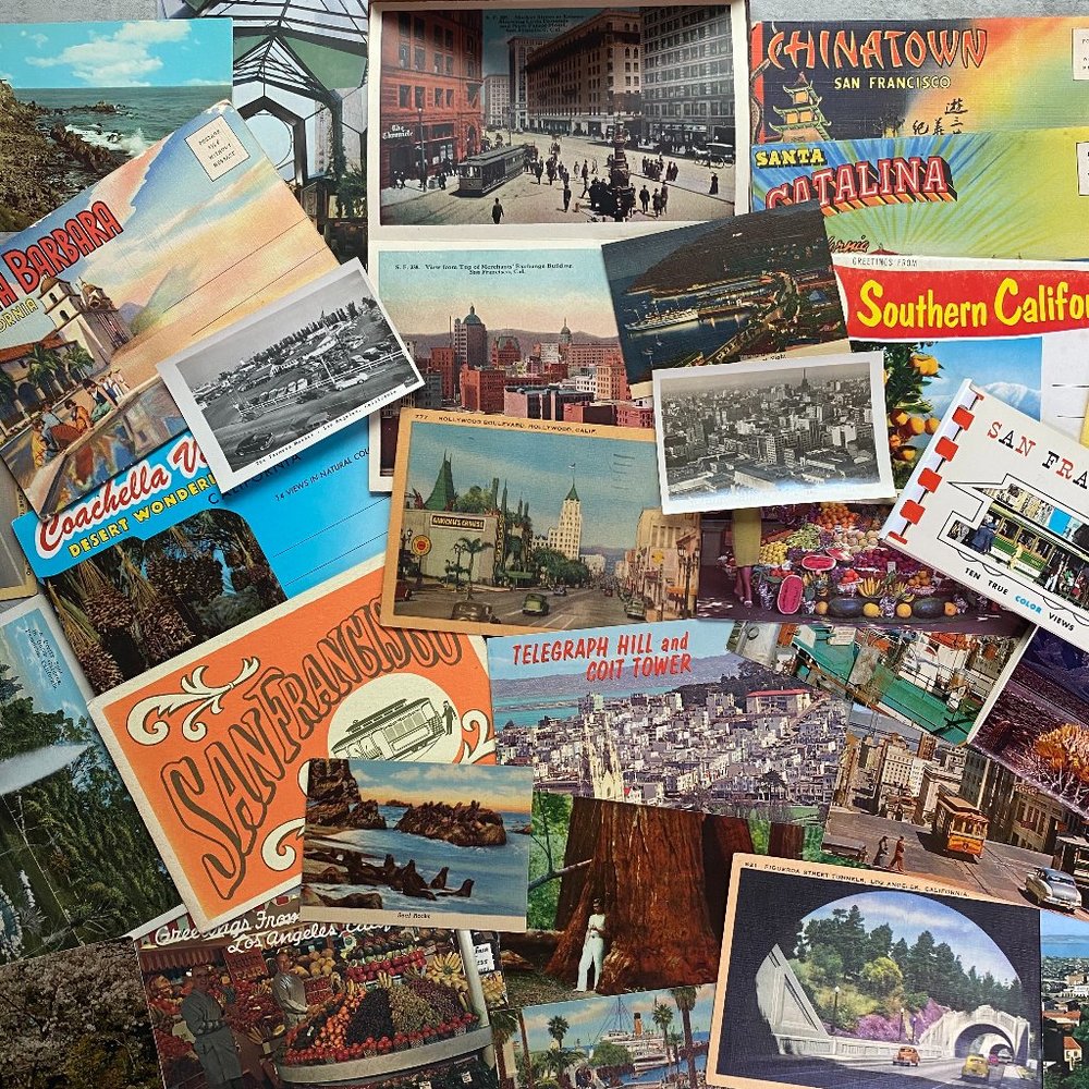 Vintage Travel Photo Postcard Mystery Box  🔮